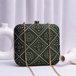 Bandhani Printed Clutch