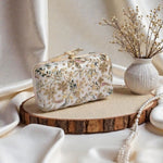 Bird Knob Embroidery Clutch