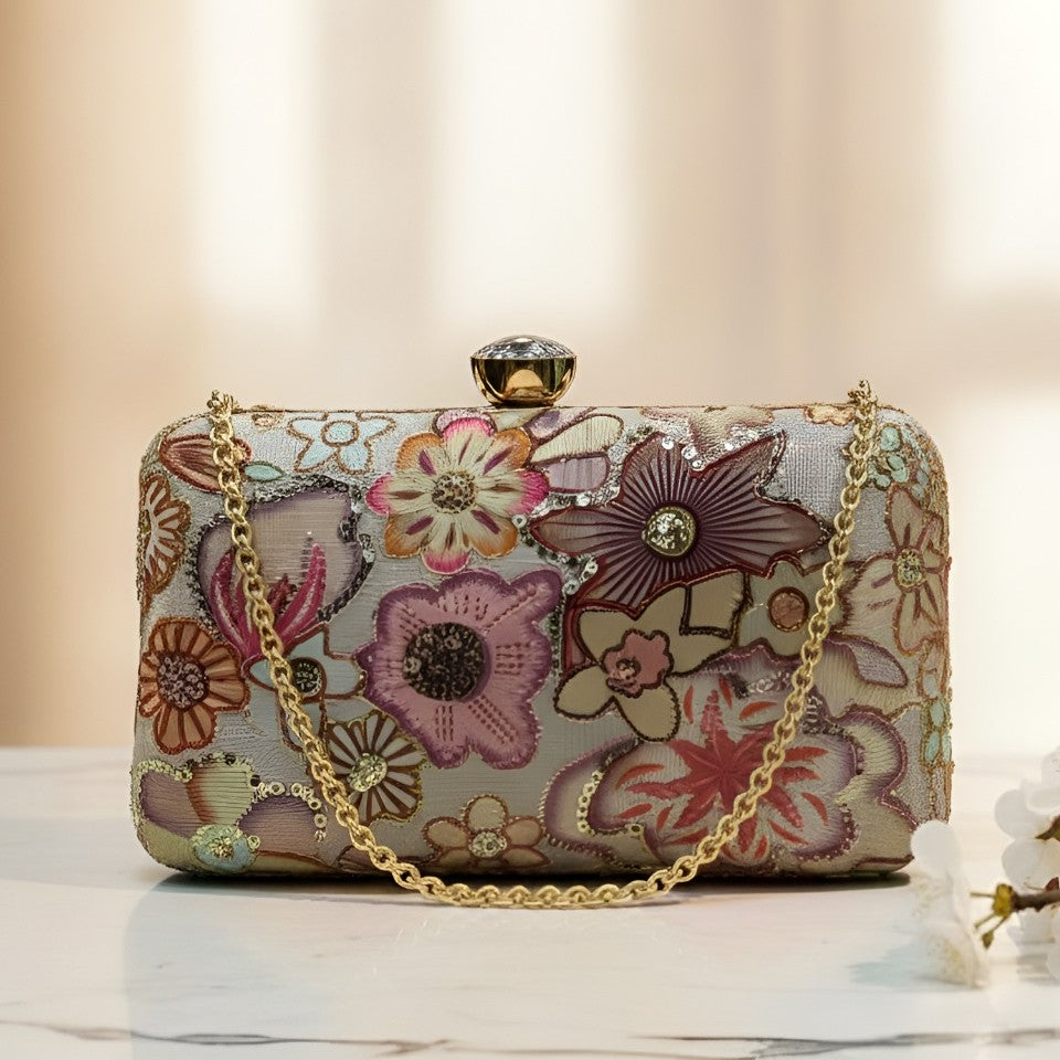 Bloom Symphony Designer Clutch