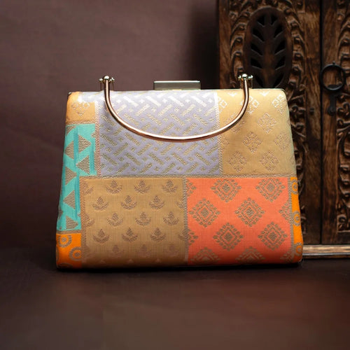 Brocade Handle Clutch