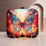 Butterfly Dreams Printed Clutch