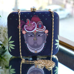 Celestial Krishna Print BoxClutch