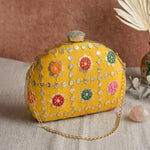 Classy Embroidery DShape Clutch