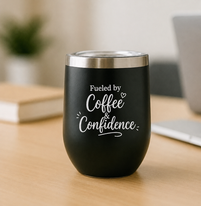 Coffee & Confidence Tumbler