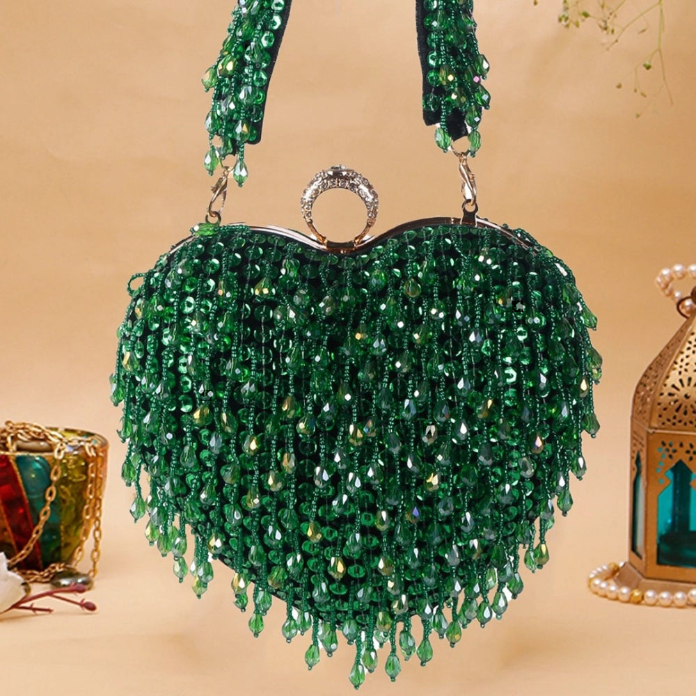 Crystal Heart Clutch