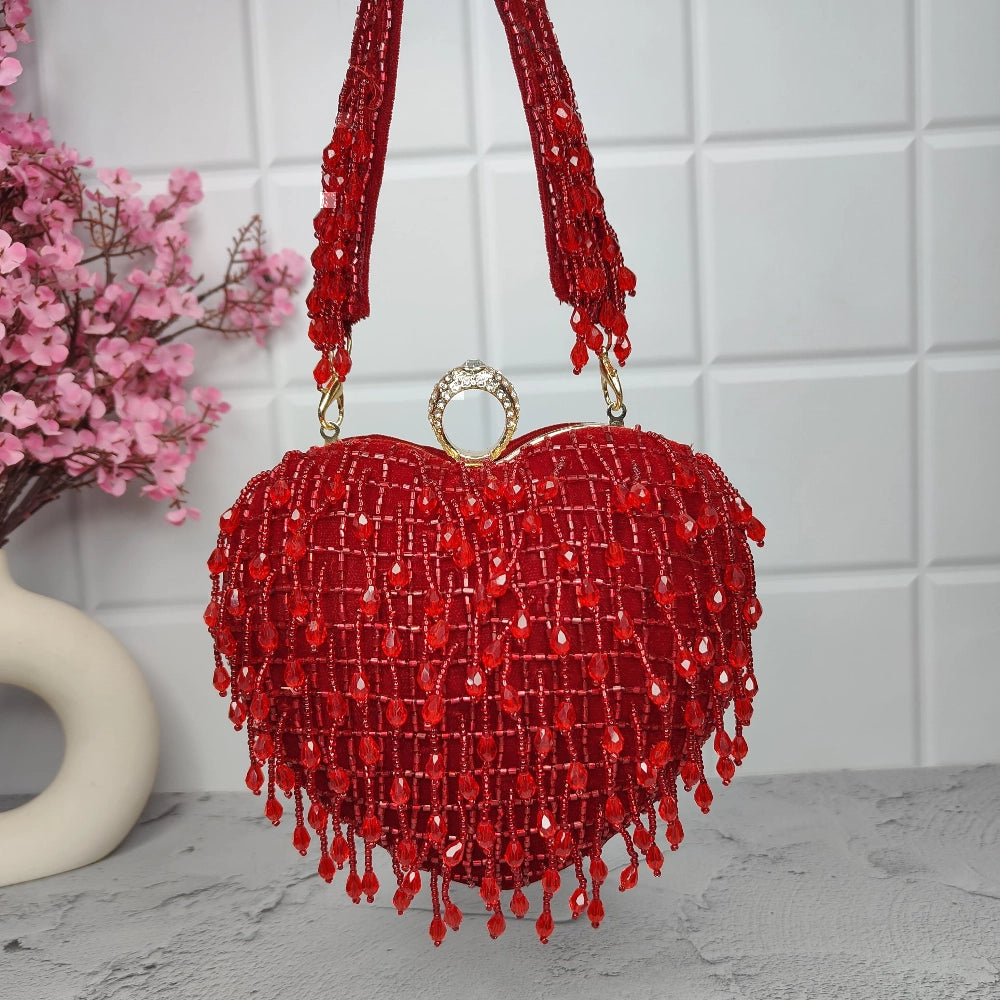 Crystal Heart Clutch