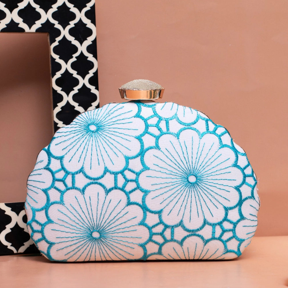 Daisy Petal DShape Clutch