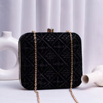 Embroidered Grace Fabric Clutch