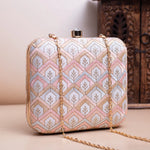 Ethnic Chikankari Embroidery Clutch