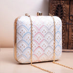Ethnic Chikankari Embroidery Clutch