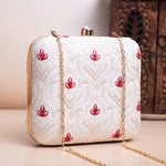 Ethnic Chikankari Embroidery Clutch
