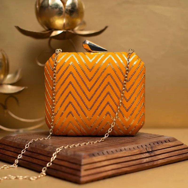 Ethnic Crest Clutch