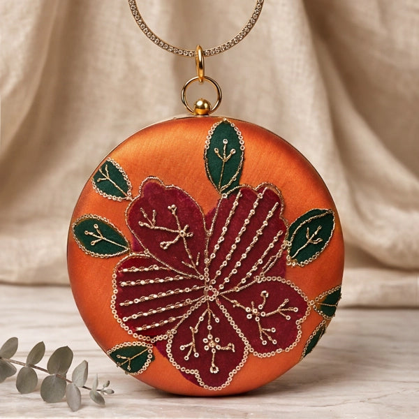 Ethnic Embroidery Bangle Clutch