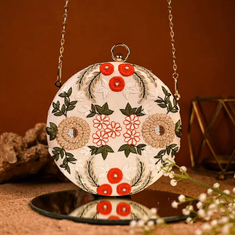 Ethnic Enchantment Round Clutch
