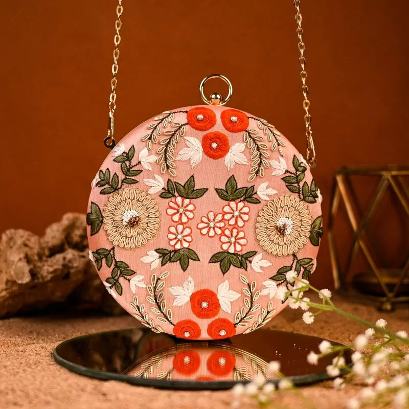 Ethnic Enchantment Round Clutch