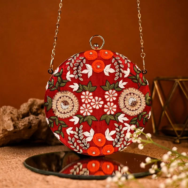 Ethnic Enchantment Round Clutch