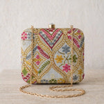 Ethnic Thread Embroidery Clutch