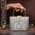 Floral Ethnic Handle Clutch