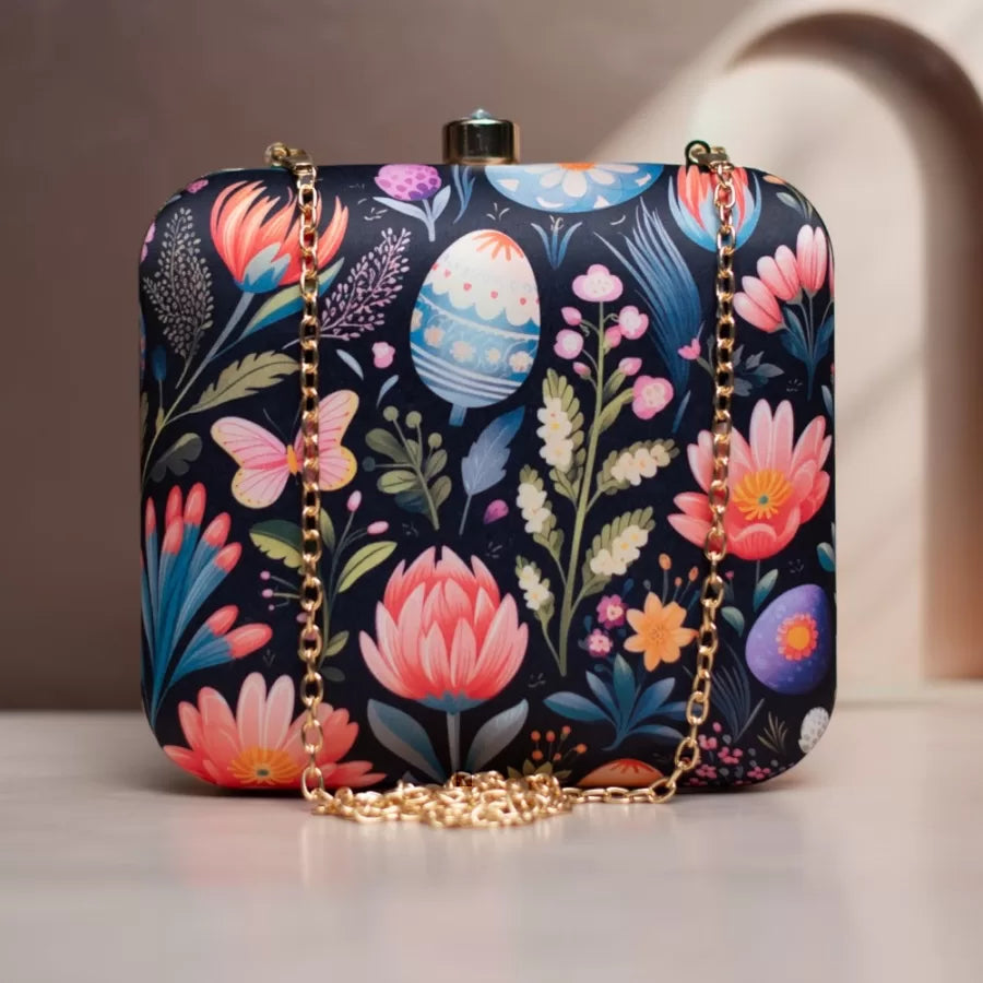 Floral Explosion Chic Clutch