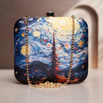Canvas Nightfall Printed Clutch