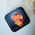 Ganesha Print BoxClutch