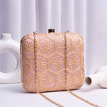 Hexa Gold Embroidery Clutch