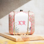 Initial Personalized Printed Clutch
