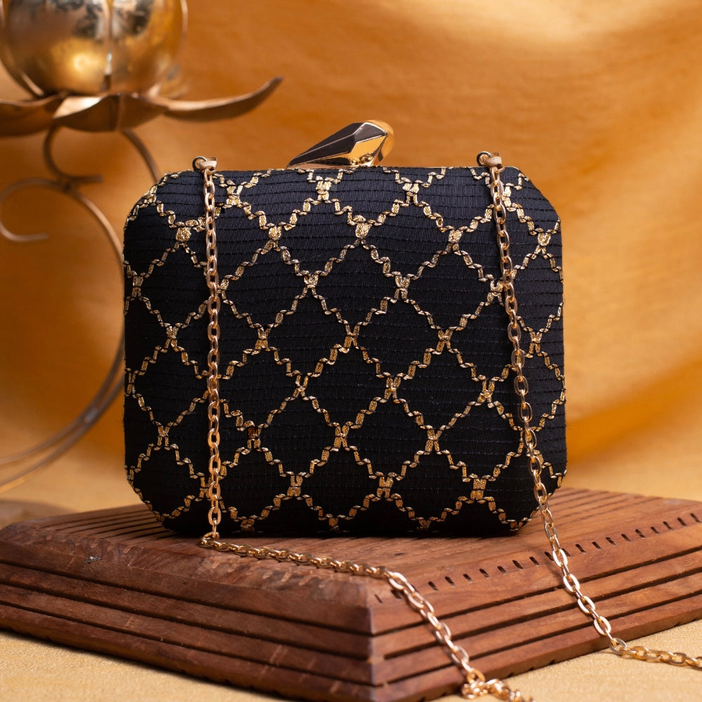 Lattice Evening Clutch