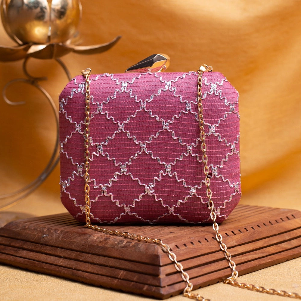 Lattice Evening Clutch