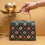 Multi Hued Handle Clutch