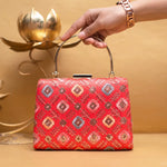 Multi Hued Handle Clutch