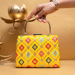 Multi Hued Handle Clutch