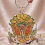 Multicolor Embroidery Bangle Clutch