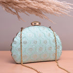 Ornate Dazzle DShape Clutch