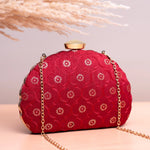Ornate Dazzle DShape Clutch
