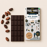 Paul and Mike 87% Dark Chocolate