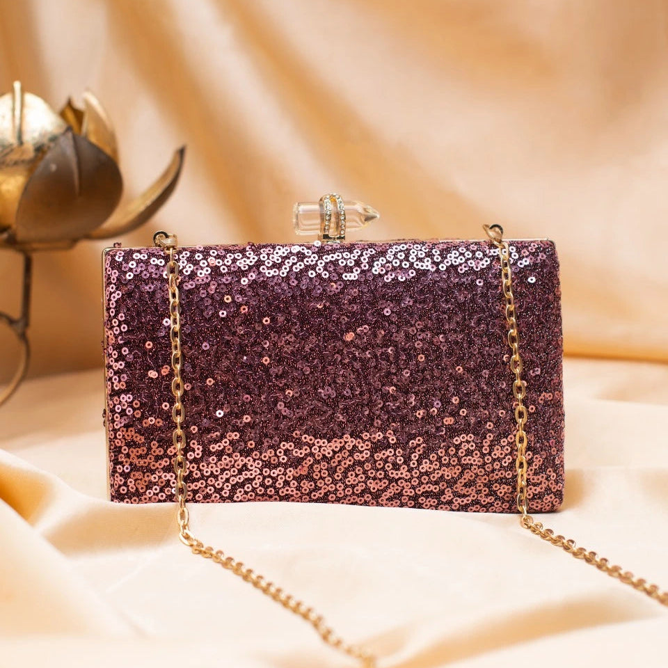 Radiance Sequin Clutch