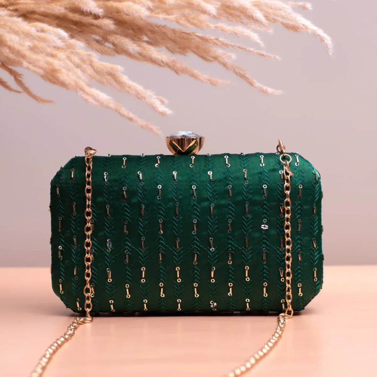 Radiant Sequin Clutch