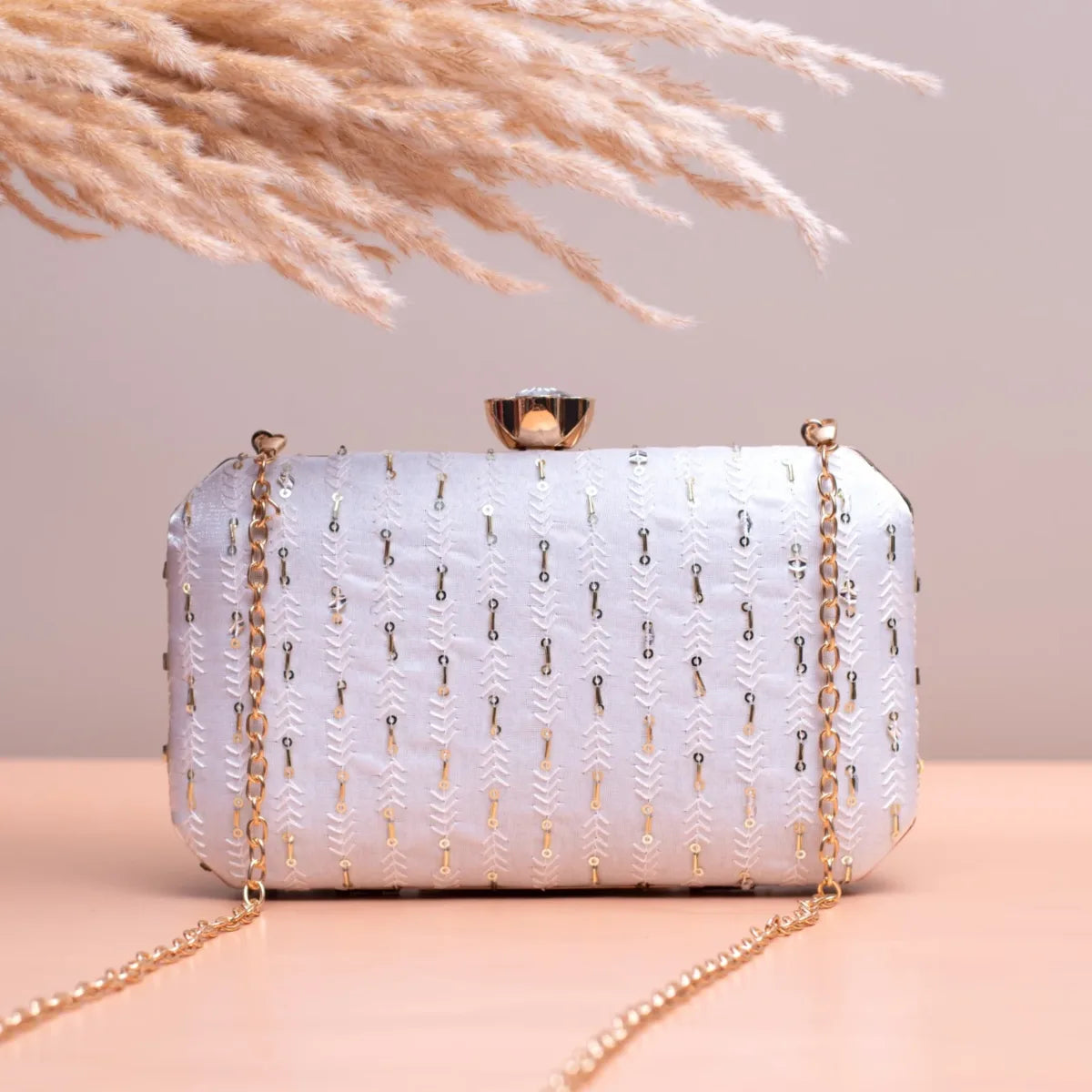 Radiant Sequin Clutch