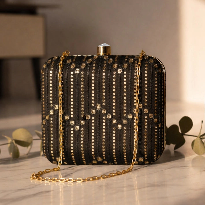 Royal Threadwork Embroidery Clutch