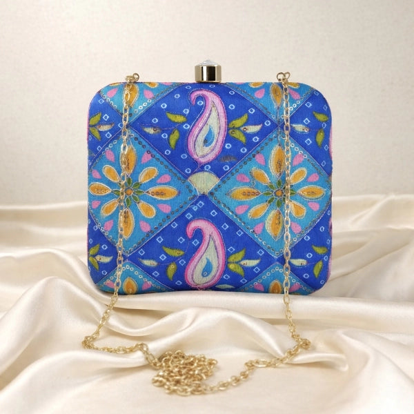 Royal Threadwork Embroidery Clutch