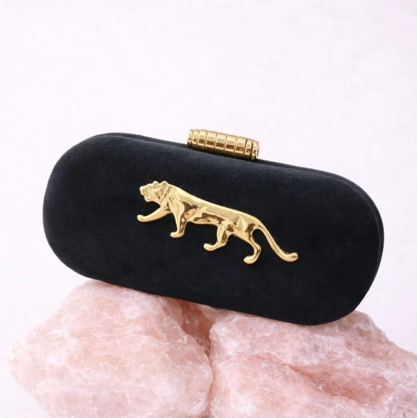 Sabyasachi Inspired Suede Clutch