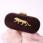 Sabyasachi Inspired Suede Clutch