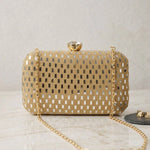 Sequins Mirror Embroidery Clutch