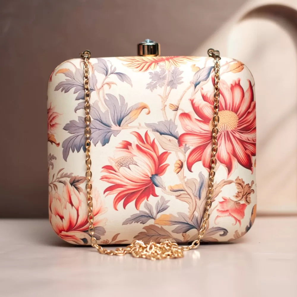 Soft Hue Printed Clutch