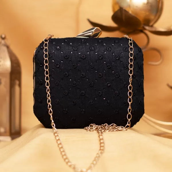 Threaded Designer Ethnic Clutch