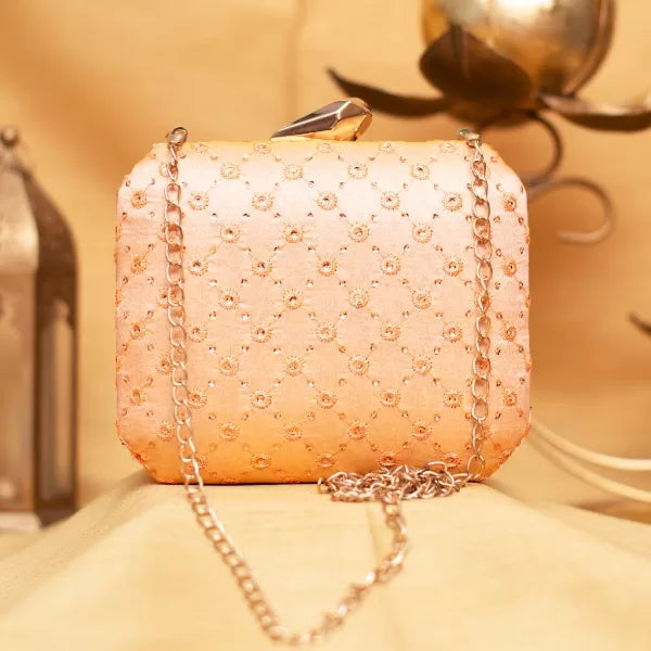Threaded Designer Ethnic Clutch