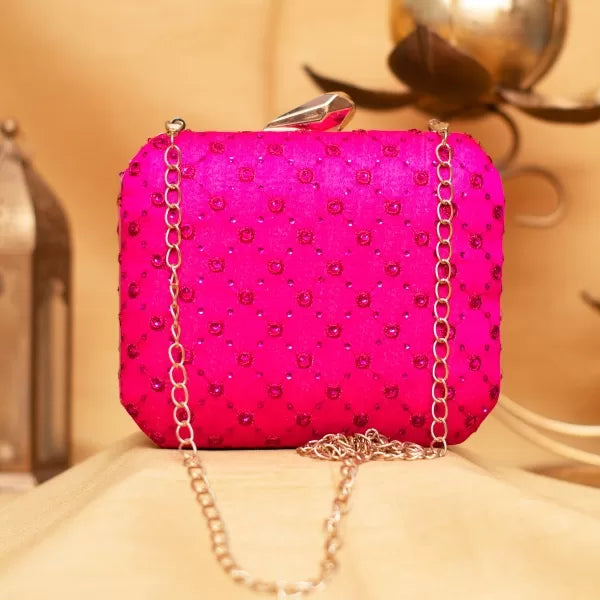 Threaded Designer Ethnic Clutch