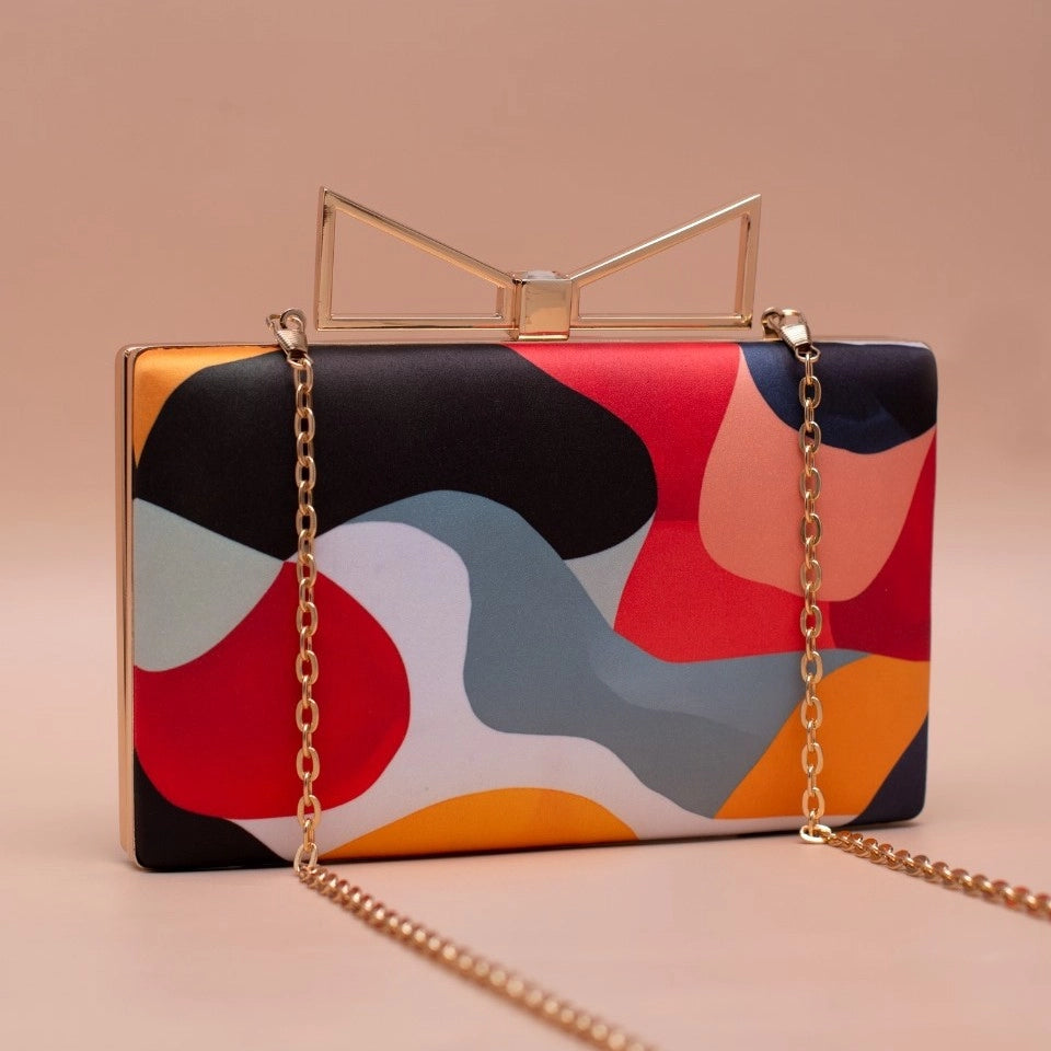 Tropical Muse Abstract Clutch