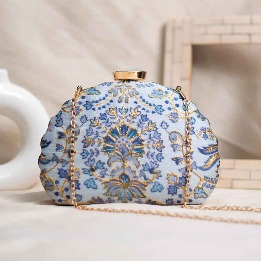 Verdant Blooms DShape Clutch